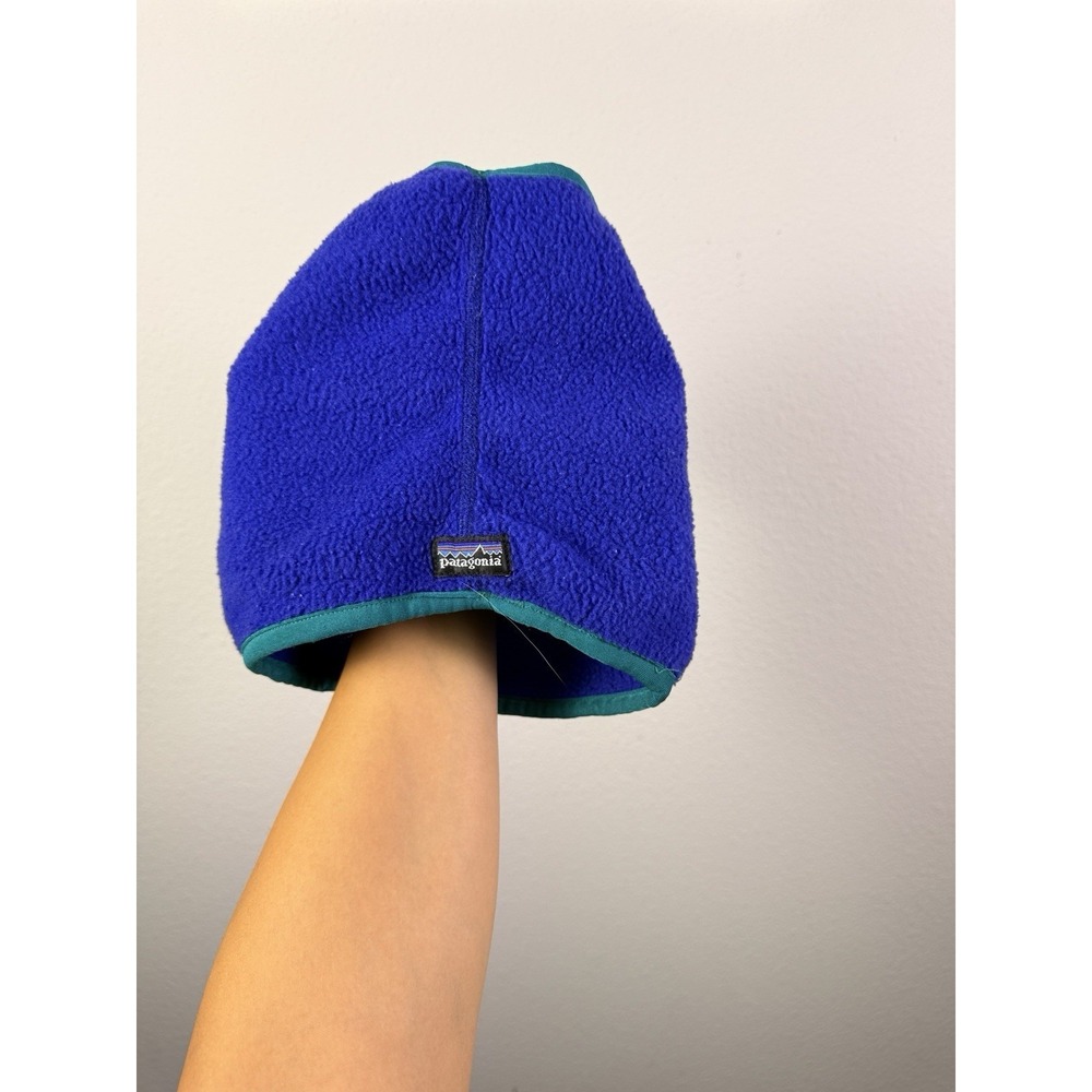Patagonia‎ Neck Gaiter Teal Purple Fleece Vintage Made in USA One Size